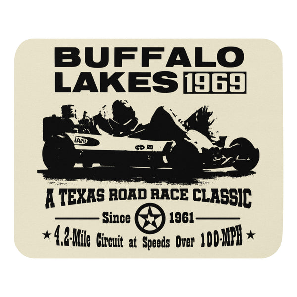 Vintage Karting 1969 Buffalo Lakes Road Race Texas Mouse Pad