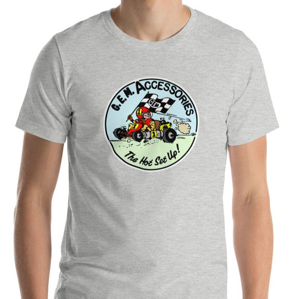 Vintage Karting G.E.M. "The Hot Set-up" Full Color Premium Short-Sleeve Unisex T-Shirt