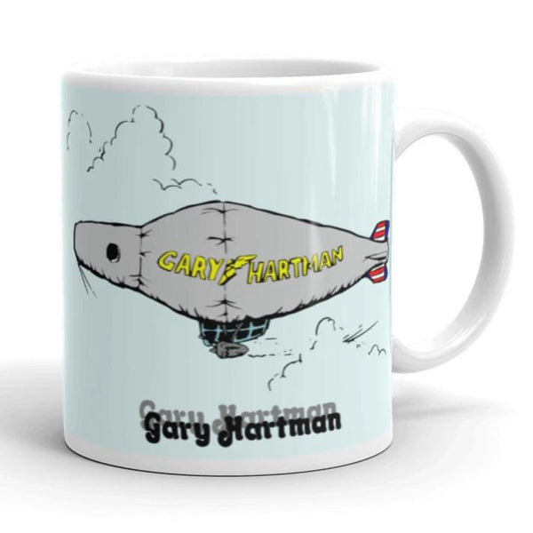 Vintage Karting Gary Hartman Blimp Pipes Coffee Mug