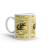 Vintage Karting 1969 Formula Kart Road Races Willow Springs Coffee Mug