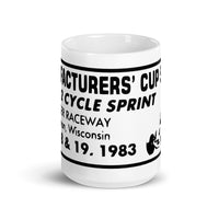 Vintage Karting 1983 MFG Cup Series Badger Raceway Coffee Mug