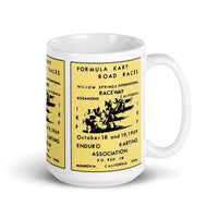 Vintage Karting 1969 Formula Kart Road Races Willow Springs Coffee Mug