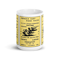 Vintage Karting 1969 Formula Kart Road Races Willow Springs Coffee Mug